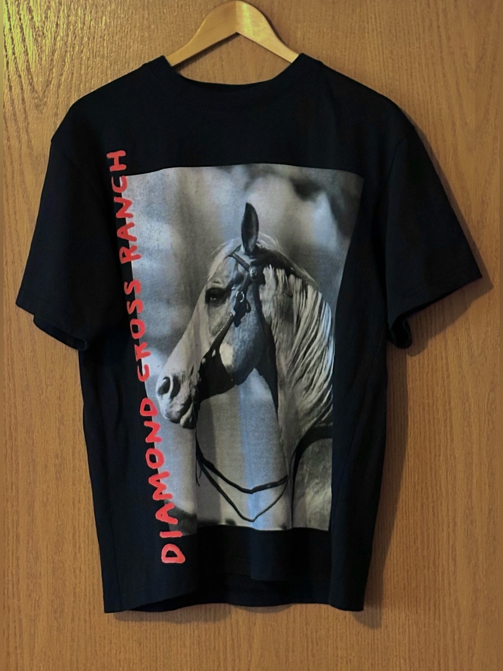 Free People Diamond Cross Ranch Horse Photo Tee Style 96705512 Black size XS - Picture 4 of 7